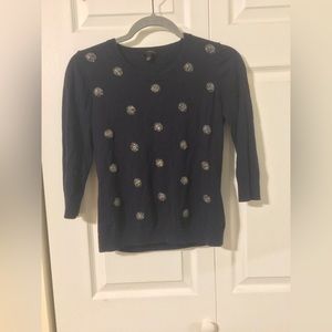 Talbots sparkle polka dot sweater